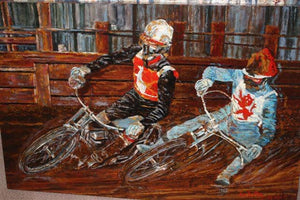 Gordon Guasco Nigel Boocock Fine Art Original Painting by Ron Burton